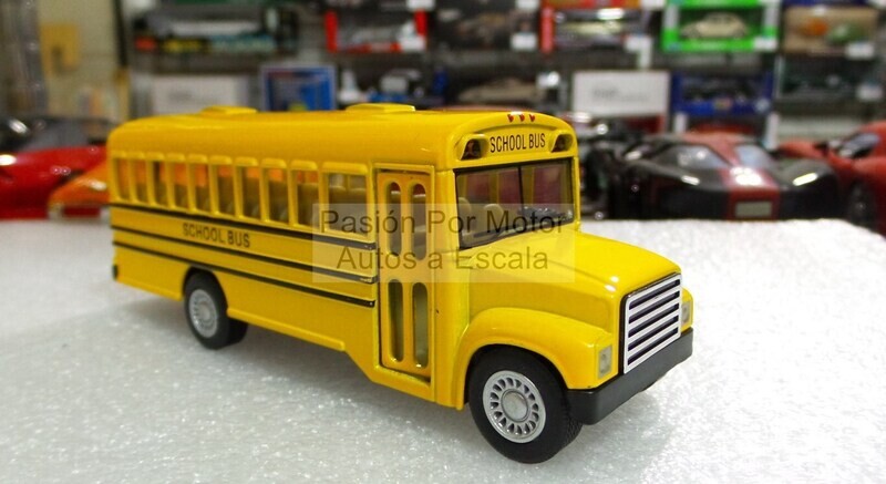 1:72 International Autobus Escolar Shool Bus Amarillo Kinsfun Display a Granel