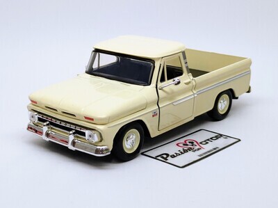 1:24 Chevrolet C-10 Fleetside Pick Up 1966 Crema MOTOR MAX 02809