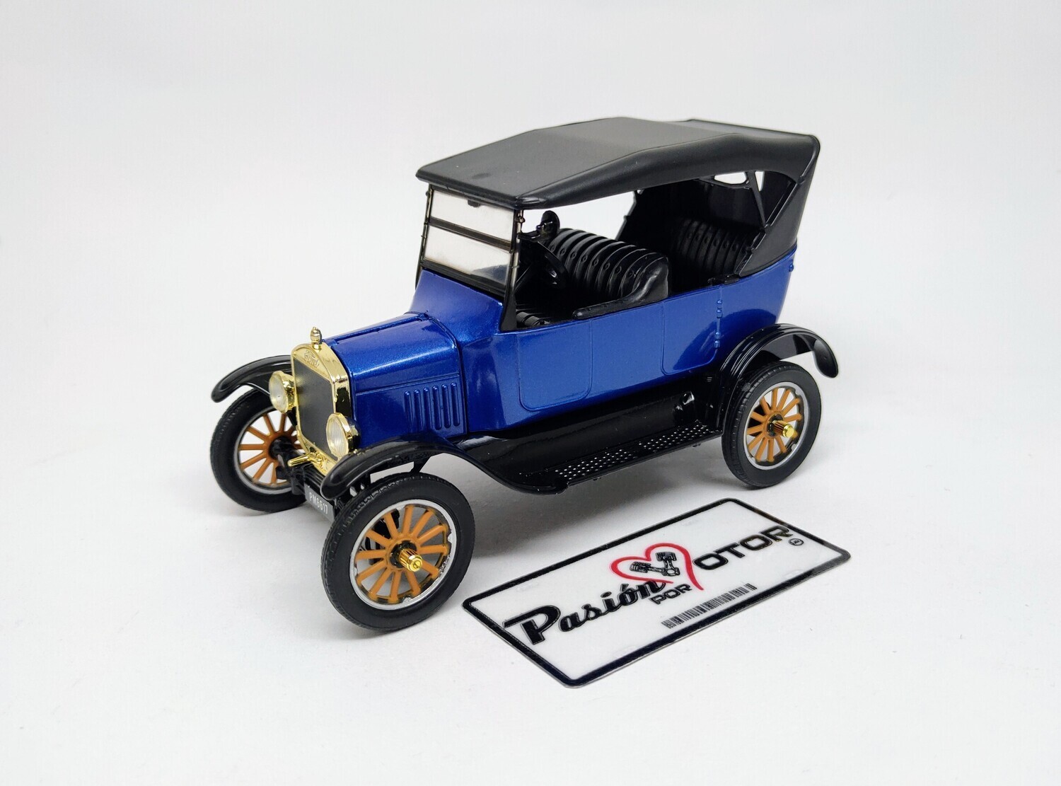 1:24 Ford Model T Touring 1925 Closed Top Azul MOTOR MAX Platinum Carcacha 00144