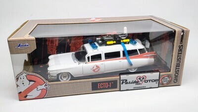 1:24 Cadillac Ambulance 1959 Ecto 1 Ghostbusters  Cazafantasmas JADA TOYS Hollywood Rides Ambulancia 01823