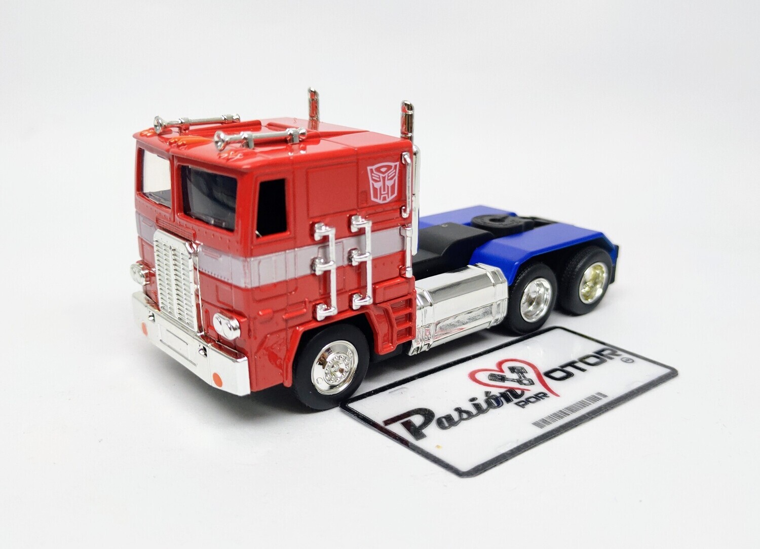 5 Pulgadas / 1:55 Freightliner FL86 Cab Over Engine Optimus Prime Autobot Transformers G1 JADA TOYS  Cabina Tractocamion 00710