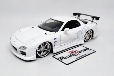 1:24 Mazda RX-7 Coupe 1995 Blanco Race Wars Rapido y Furioso 1 JADA TOYS