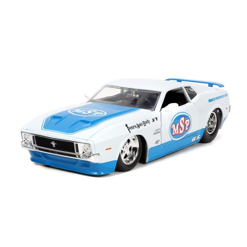1:24 Ford Mustang Mach 1 Coupe  Fastback 1973 Blanco JADA TOYS Big Time Muscle Shelby