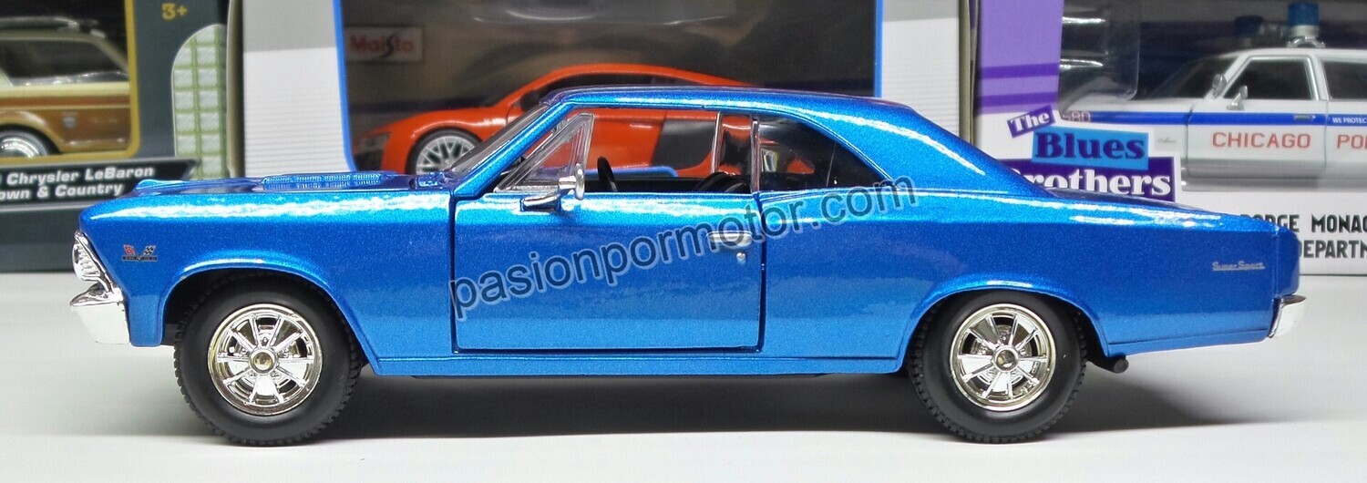 1:24 Chevrolet Chevelle SS 396 Coupe 1966 Maisto en Display a Granel