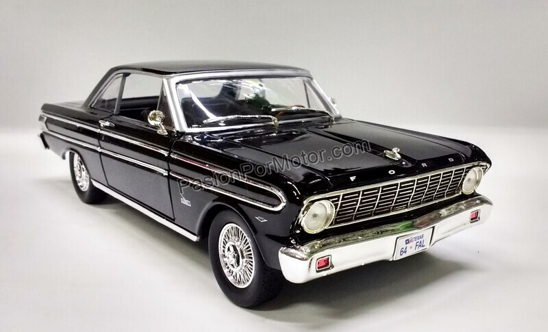 1:18 Ford Falcon Futura Coupe 1964 Negro LUCKY DIE CAST Road Signature Collection