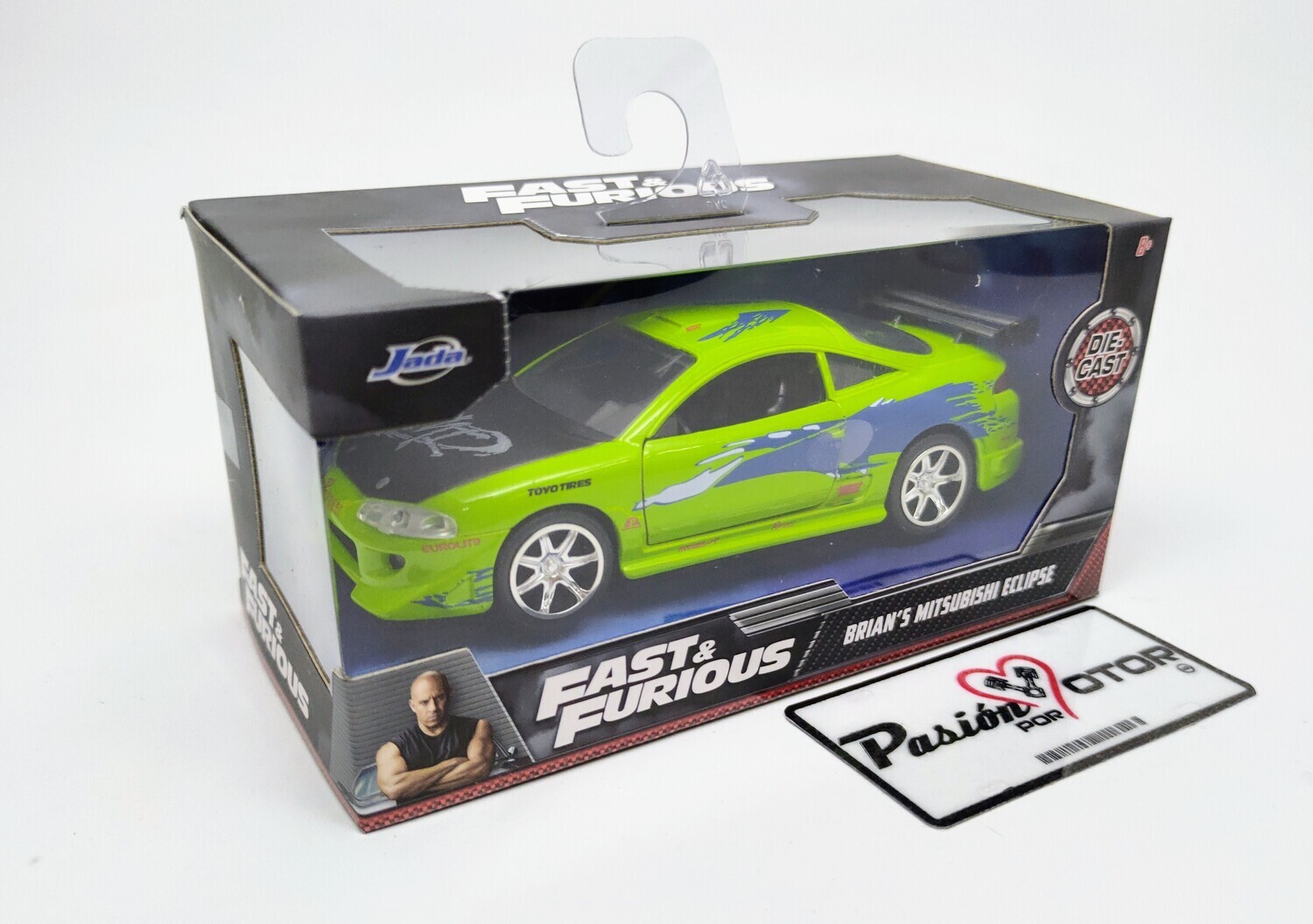 5 Pulgadas / 1:34 Mitsubishi Eclipse Coupe 1995 Brian's Rapido y Furioso 1 JADA TOYS 1:32