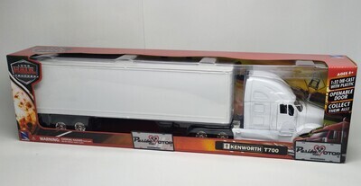 1:32 Kenworth T700 2010 Con Caja Seca Blanco Liso NEW RAY Trailer 02670