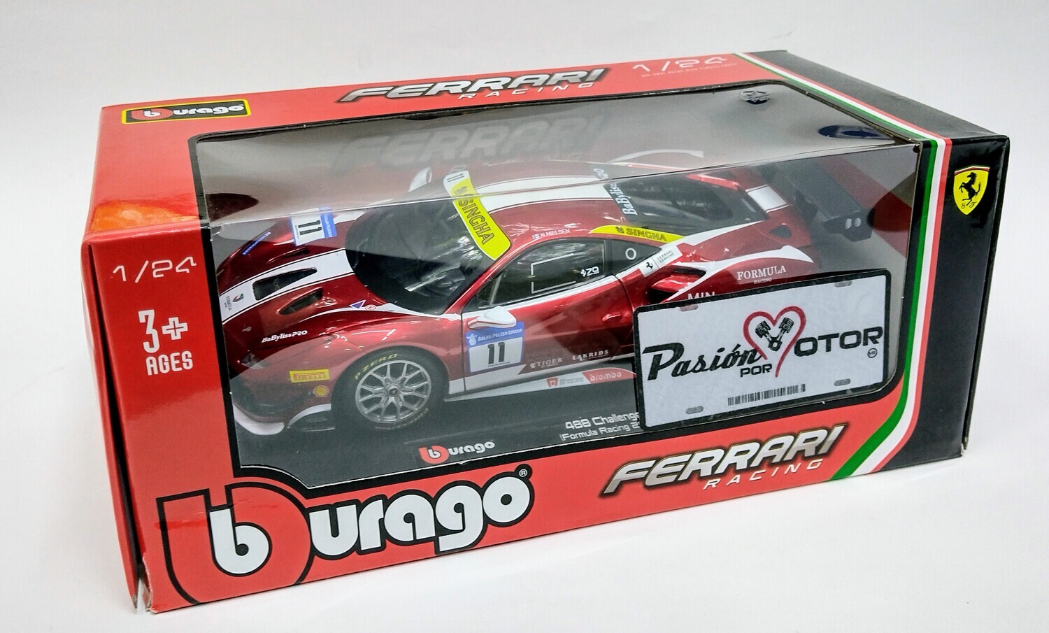 1:24 Ferrari 488 Challenge Formula Racing #11 2017 Bburago Ferrari Racing