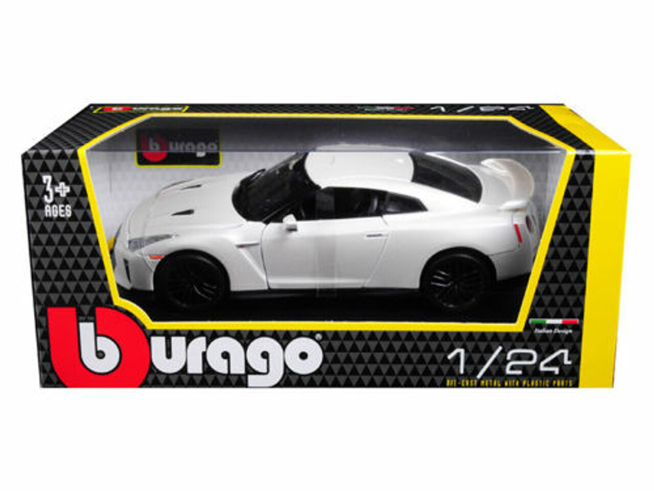1:24 Nissan GT-R Coupe 2017 Blanco BBURAGO