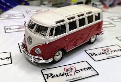 1:25 Volkswagen Van Samba 1965 Rojo y Crema MAISTO Special Edition 1:24 Combi 01599