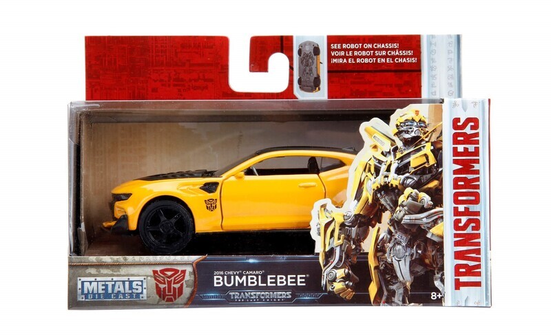 5 Pulgadas / 1:38 Chevrolet Camaro 2016 Bumblebee Transformers The Last Knight Jada Toys 1:32