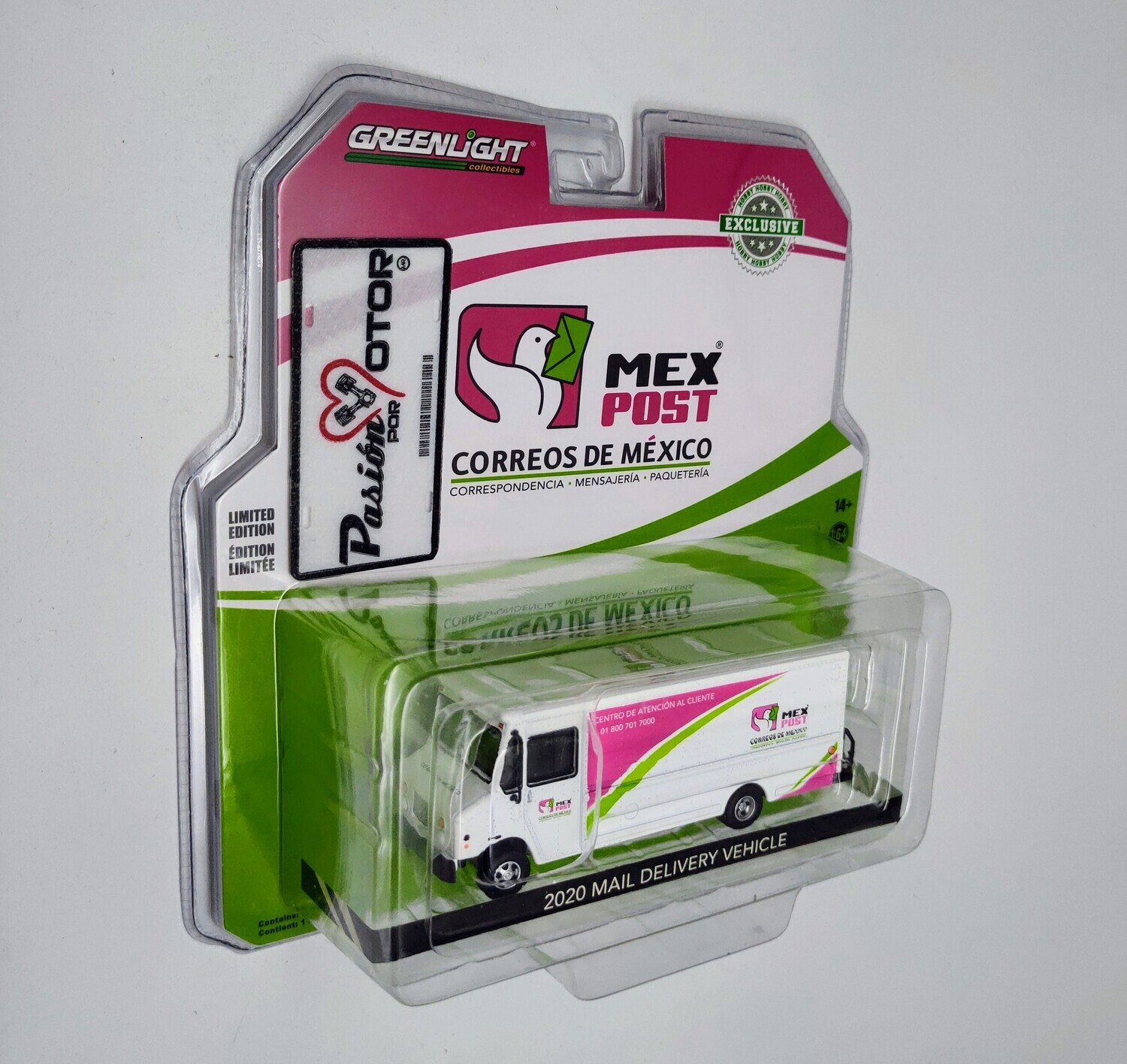 1:64 Camión Van de Reparto Mex Post Correos de México Greenlight Exclusive