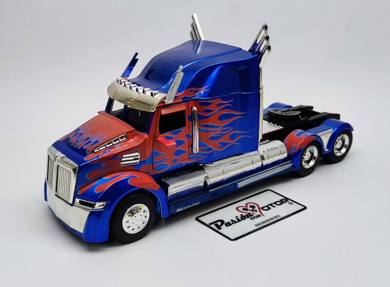1:32 Western Star 5700 XE Phantom 2015 Optimus Prime Transformers Autobot JADA TOYS Metal Cabina Tractocamion