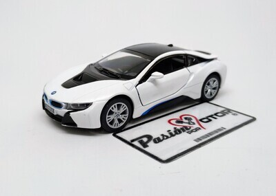 5 Pulgadas / 1:36 BMW i8 Coupe 2018 Blanco KINSMART En Display a Granel 1:32 01100