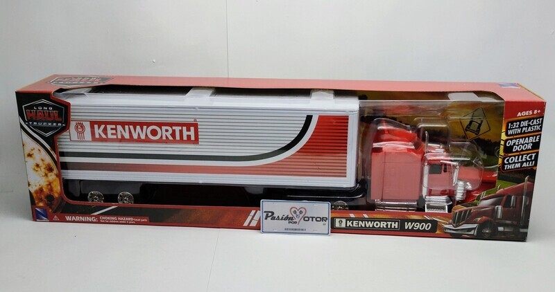 1:32 Kenworth W900 Aerodyne 1987 Con Trailer Caja Seca New Ray