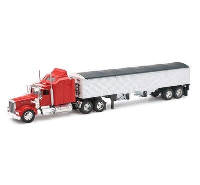 1:32 Kenworth W900 Aerodyne 1987 Con Trailer Remolque Gondola de Granos NEW RAY 02391