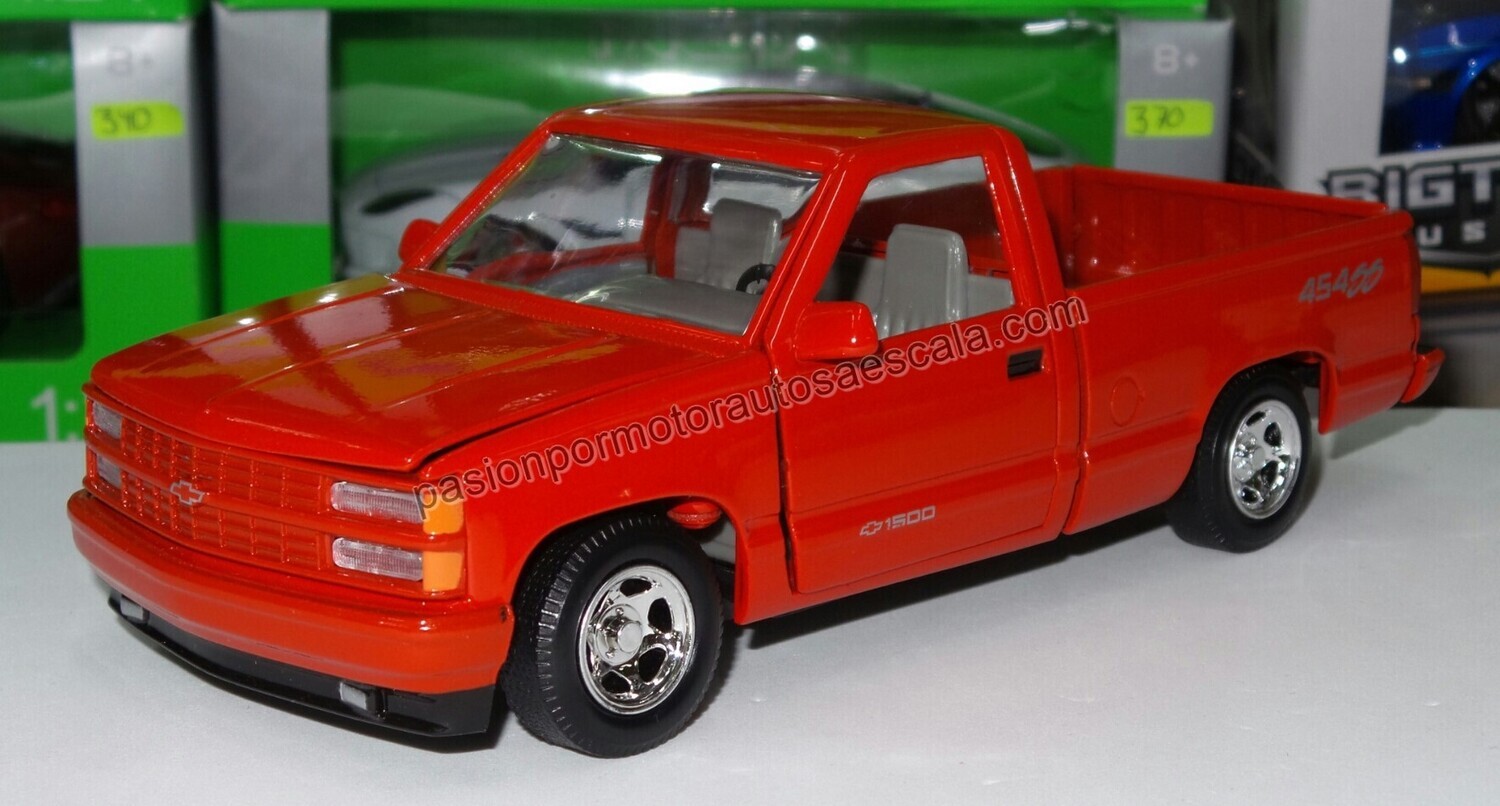1:24 Chevrolet Pick Up 454 SS 1992 Rojo MOTOR MAX Silverado Cheyenne 02535
