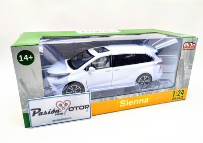 1:24 Toyota Sienna Hybrid Limited AWD Minivan 2021 Blanco KINGS TOY 02604