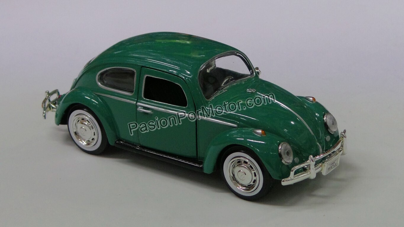 1:24 Volkswagen Beetle 1966 Verde MOTOR MAX Timeless Legends Vocho 04809