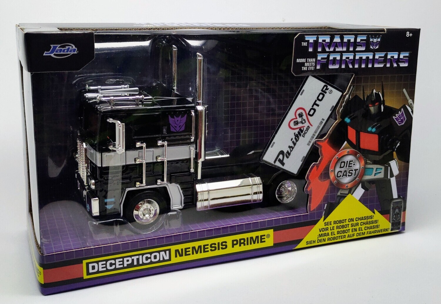 Jada Toys Transformers 1/24 G1 Nemesis Prime – Modellino In Metallo Die-Cast