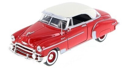 1:24 Chevrolet Bel Air Coupe 1950 Rojo MOTOR MAX Timeless Classics 00584