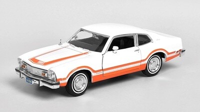 1:24 Ford Maverick Grabber Coupe Blanco y Naranja 1974 MOTOR MAX 02702