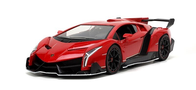 1:24 Lamborghini Veneno Coupe 2013 Rojo JADA TOYS Hyper-Spec