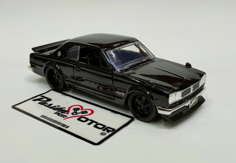 5 Pulgadas / 1:32 Nissan Skyline 2000 GT-R KPGC10 Coupe Brian´s 1971 Negro Rapido y Furioso 5 JADA TOYS 01789