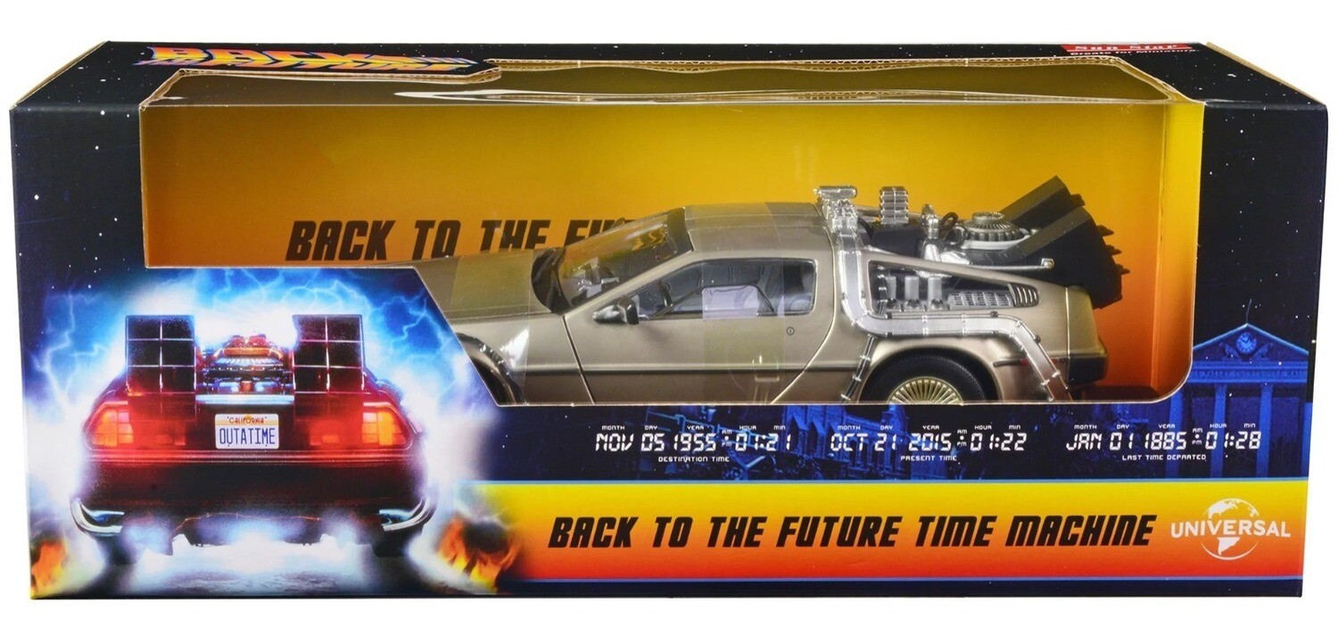1:18 DMC DeLorean Volver al Futuro 1 Back To The Future I SUN STAR