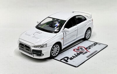 5 Pulgadas / 1:36 Mitsubishi Lancer Evolution X 2008 Blanco KINSMART En display a granel 1:32 02547