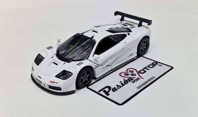 5 Pulgadas / 1:34 McLaren F1 GTR Coupe 1995 Blanco KINSMART Display a Granel