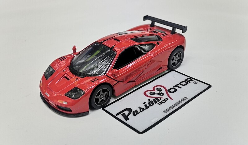 5 Pulgadas / 1:34 McLaren F1 GTR Coupe 1995 Rojo KINSMART Display a Granel 02567