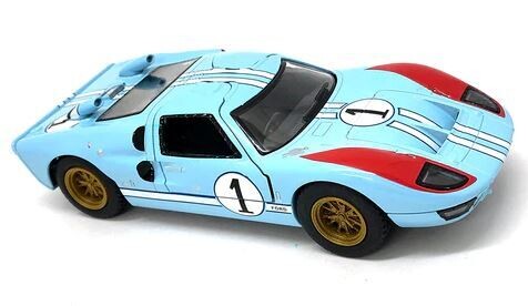 5 Pulgadas / 1:32 Ford GT40 MKII Coupe 1966 Heritage #1 Azul Gulf KINSMART En Display a Granel 02587