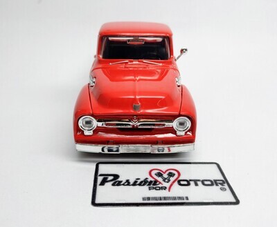 1:24 Ford F-100 Pick Up 1956 Rojo Brillante MOTOR MAX Timeless Legends 04155