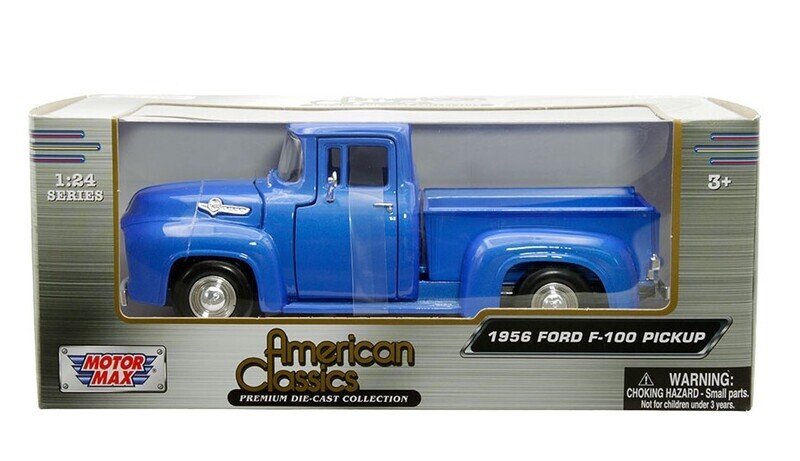 1:24 Ford F-100 Pick Up 1956 Azul Rey MOTOR MAX