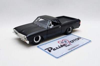 5 Pulgadas / 1:39 Chevrolet El Camino 1967 Rapido y Furioso X JADA Toys Pick Up 1:32 00460