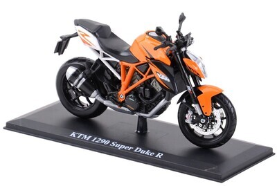 1:12 Ktm 1290 Super Duke R 2014 Naranja Con Base MAISTO Moto 02622