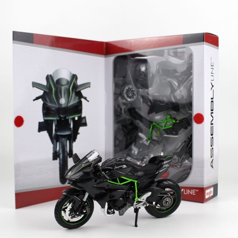 1:12 Kawasaki Ninja H2R 2019 Negro MAISTO Assembly Line Para Armar 02651