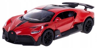 5 Pulgadas / 1:36 Bugatti Divo Coupe 2018 Rojo KINSMART En Display a Granel 1:32