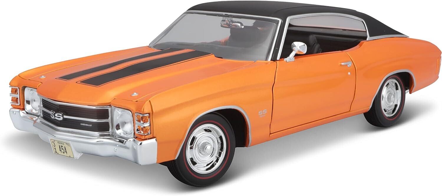 1:18 Chevrolet Chevelle SS 454 Sport Coupe 1971 Naranja MAISTO Special Edition