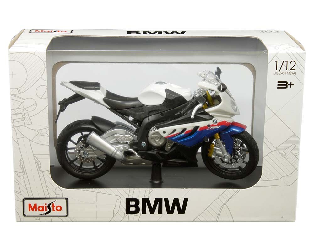 1:12 BMW S 1000 RR 2010 Con Base Motocicleta MAISTO 02878