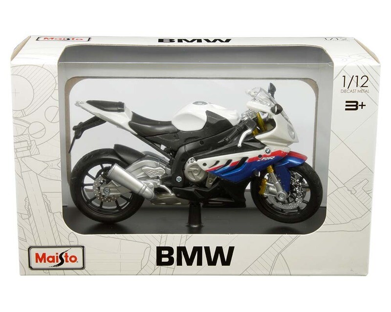 1:12 BMW S 1000 RR 2010 Con Base Motocicleta MAISTO 02878