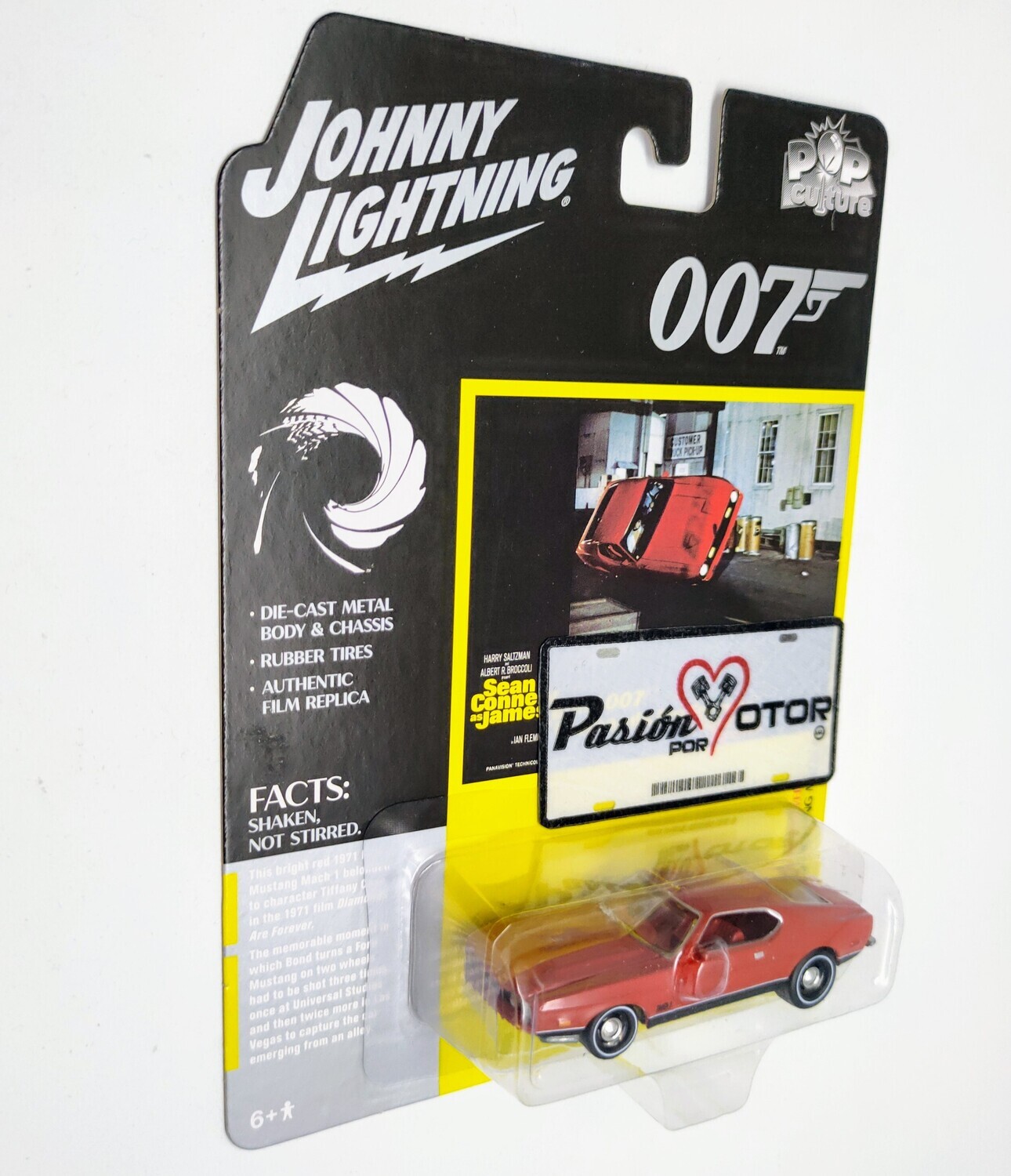 1:64 Ford Mustang Mach 1 Coupe Fastback 1971 James Bond 007 Los Diamantes Son Para Siempre JOHNNY LIGHTNING Pop Culture