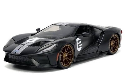 1:24 Ford GT 2017 #2 Heritage Negro Mate JADA TOYS Big Time Muscle 02898