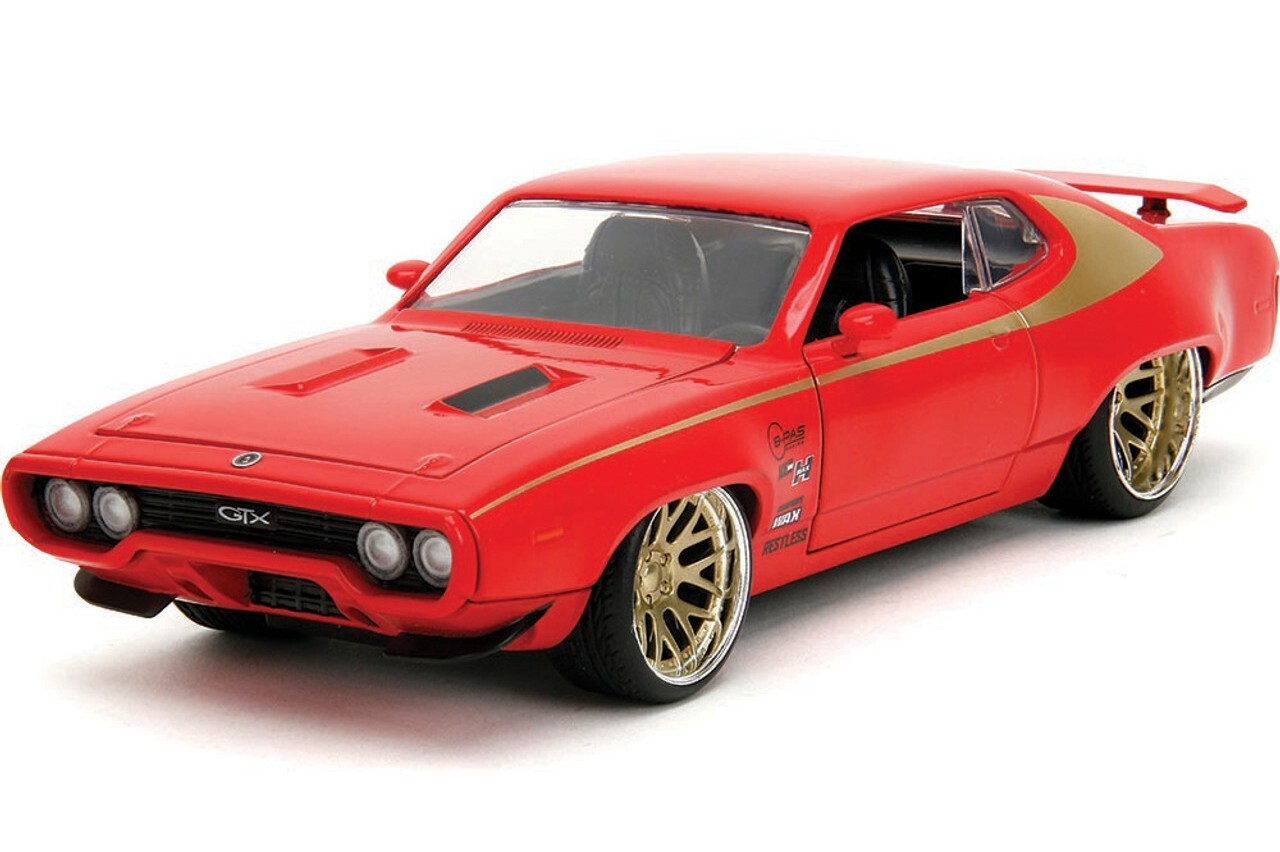 1:24 Plymouth GTX Coupe 1972 Custom Rojo JADA TOYS Big Time Muscle