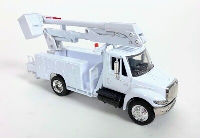 1:43 International 4200 Durastar 2001 Con Canastilla Mantenimiento de Líneas Blanco NEW RAY Cia de Luz 02923