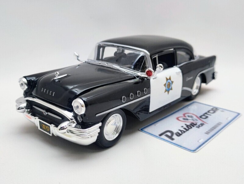 1:26 Buick Century Coupe 1955 California Highway Patrol MAISTO Special Edition Patrulla Policia 1:24