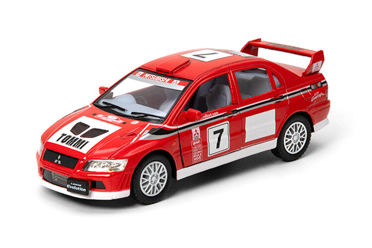 5 Pulgadas / 1:36 Mitsubishi Lancer Evolution VII WRC KINSMART En display a granel 1:32 03101