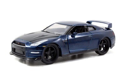 5 Pulgadas / 1:36 Nissan GT-R R35 Coupe 2009 Azul Brian JADA TOYS Rapido y Furioso 7 03087