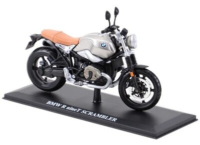 1:12 BMW R NineT Scrambler Motocicleta 2017 Gris C Base MAISTO Motor Cycles 03019